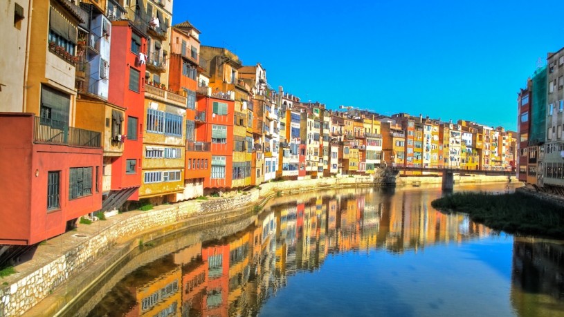 girona, río, casco antiguo